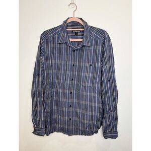 PATAGONIA Shirt Mens Medium GALLEGOS Long Sleeve Outdoor Fishing Vented Plaid‎